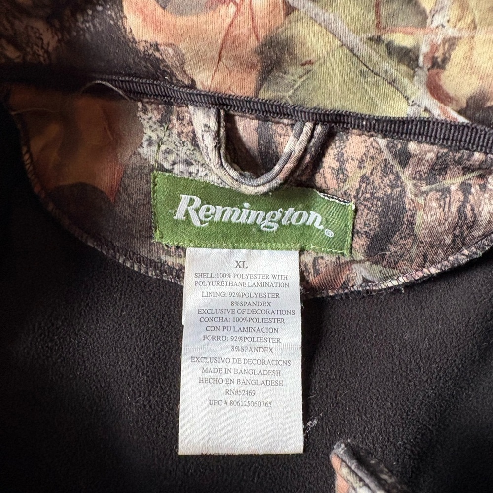 Remington Zip-up Camouflage Jacket Size XL - Picture 3 of 5
